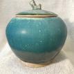 Turquoise Jar with Lid
