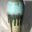 Tall Green and Turquoise Vase