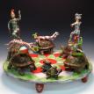 Life Is a Circus    ceramic with found objects    24" x 40"    $3500.00